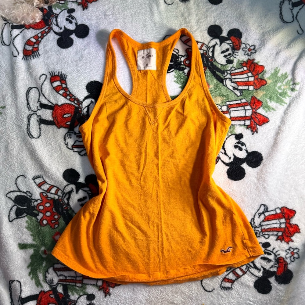 Hollister Women's Vibrant Yellow Tank Top